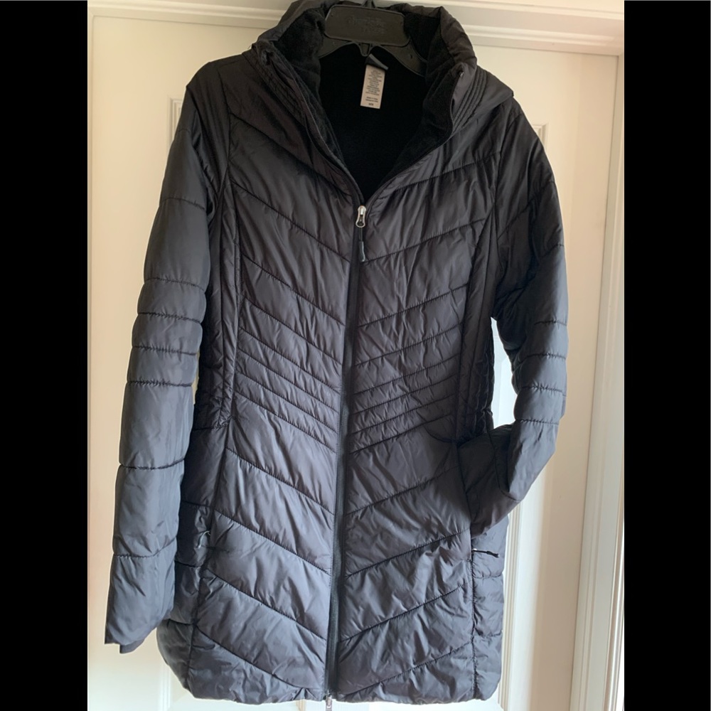 Champion C9 Long Black Puffy Winter Jacket